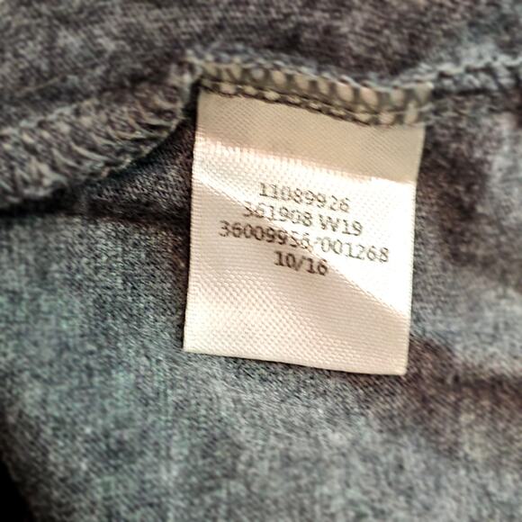 PINK T Shirt Women's Extra Small Victoria's Secret Long Sleeve Gray Green Logo - Picture 5 of 6